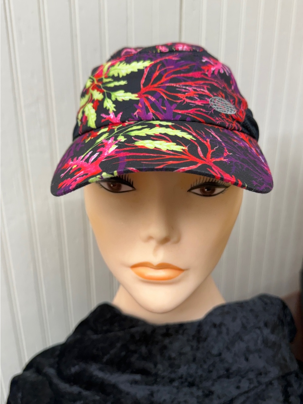 Reel Legends Tropical Coral Foldable Visor Sun Hat